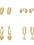 Sol Mare Celestial Earrings | 24K Gold-Plated | 3-Year Warranty