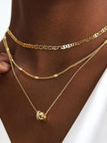 Sol Mare Layered Zircon Necklace | 14K Gold