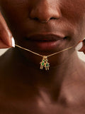 Sol Mare Boy & Girl Birthstone Necklace | Colored Zircon