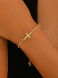 Sol Mare Divina Cross Bracelet | 3-Year Warranty