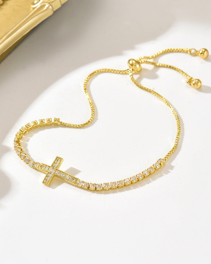 Sol Mare Divina Cross Bracelet | 3-Year Warranty