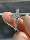 Sol Mare Lab-Grown Diamond Cross Necklace | Pt950 Platinum