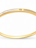 Solmare Pearl Essence Bangle | 316L Stainless Steel | 18K PVD Gold-Plated | 3-Year Warranty
